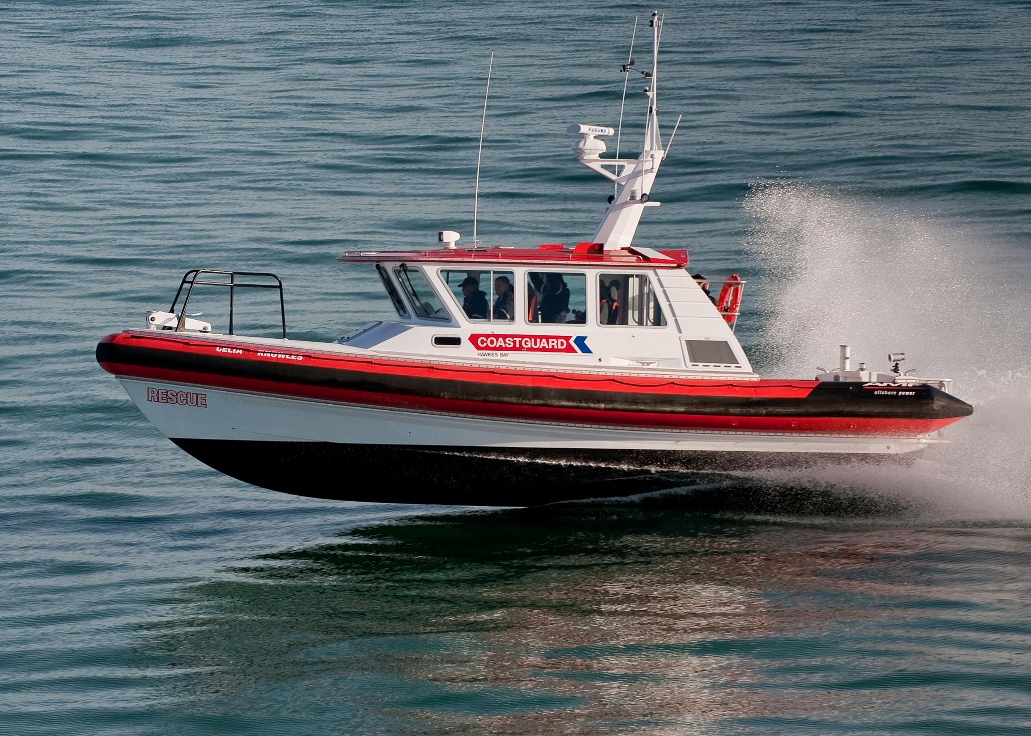 Coastguard Hawkes Bay Celia Knowles stock image