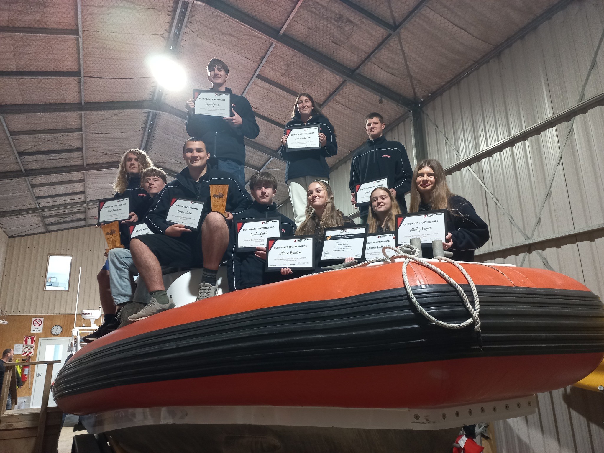 CG Whitianga Cadetship graduates