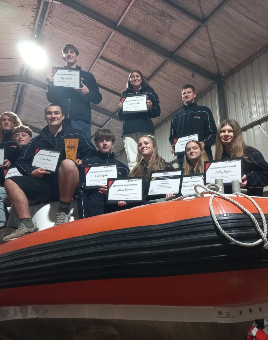 CG Whitianga Cadetship graduates